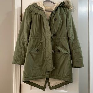 Hollister Sherpa Lined Parka